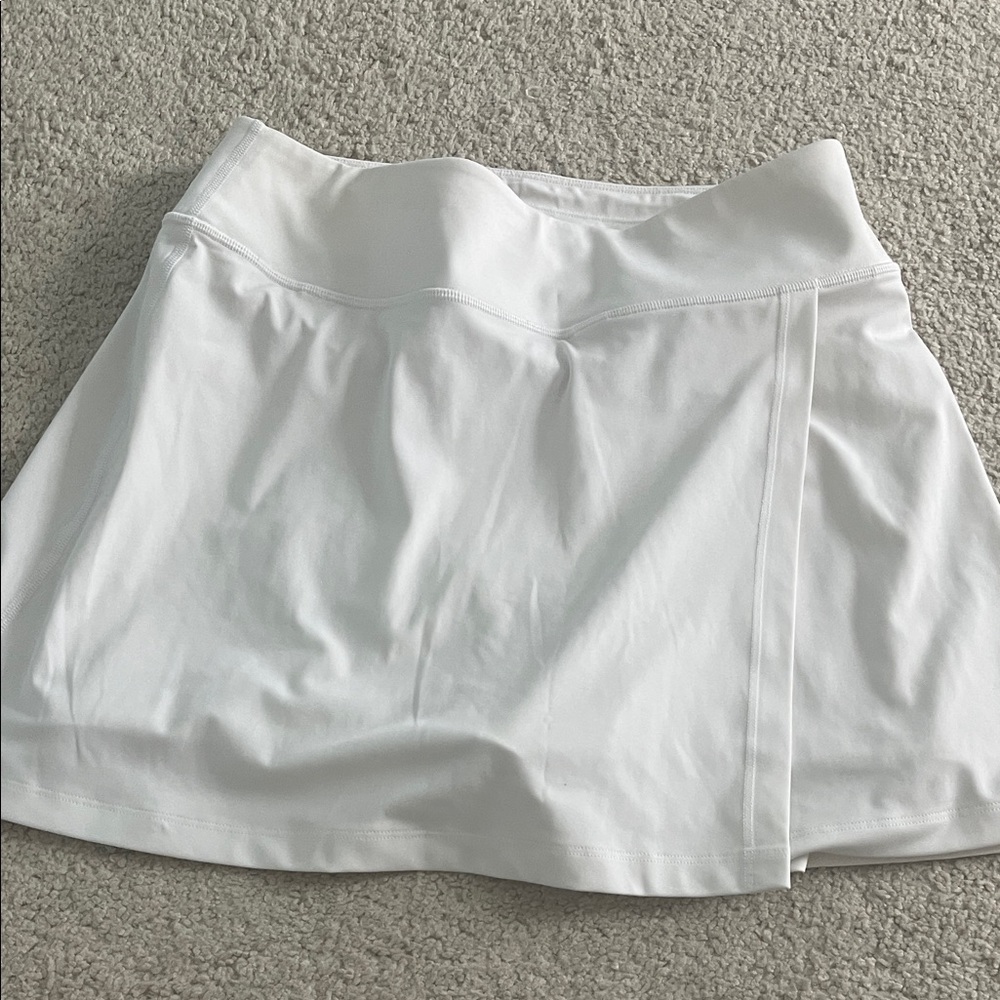 Athleta White Athletic Skort with Built-In Shorts